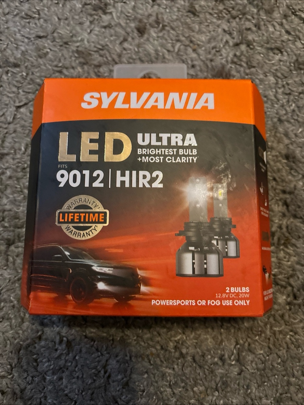 Sylvania LED Ultra 9012 HIR2 Automotive Bulb - Orange Packaging